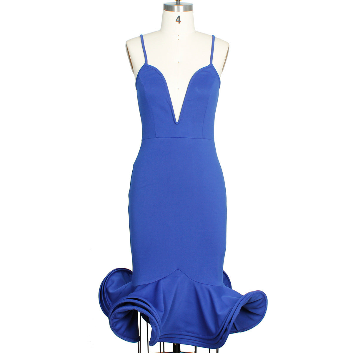 Deep V-neck Party Evening Dress