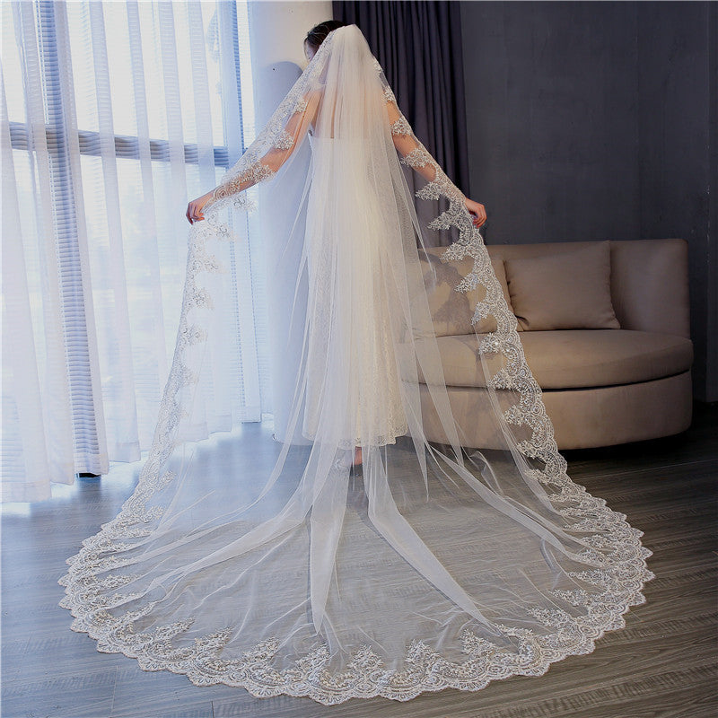 Mesh Nylon Long Veil