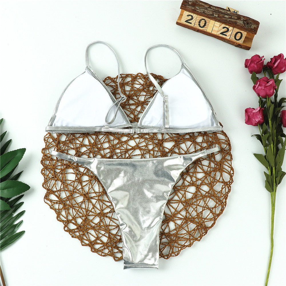 Silver Bikini Swimsuit