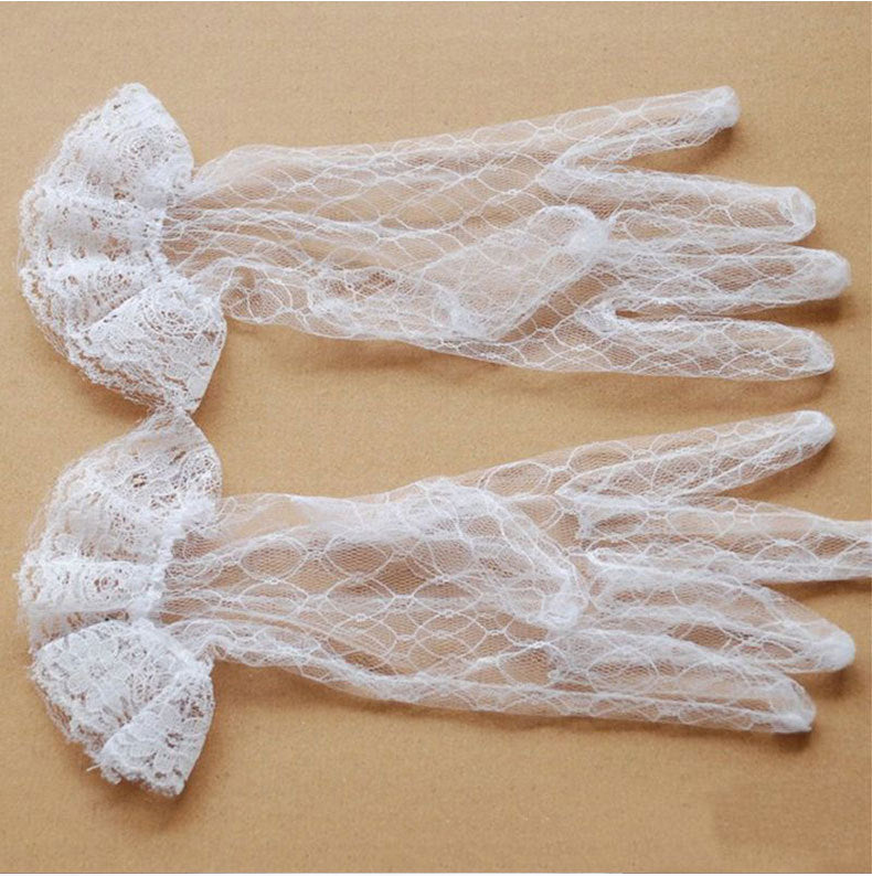Net/Lace Bridal Wedding gloves