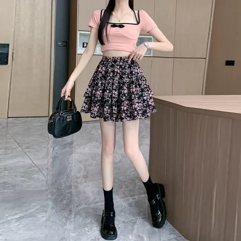 Cherry Blossom A-Line Skirt