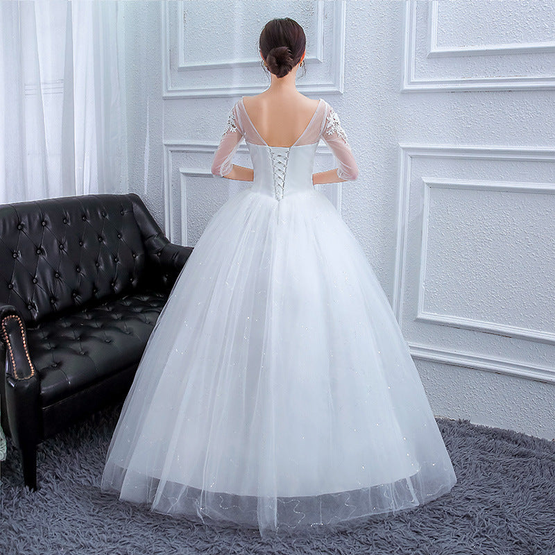 Lace & Net Wedding Dress