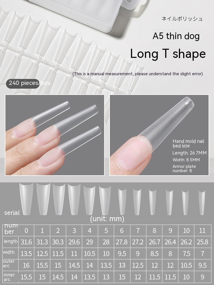 240 pcs Transparent Nails