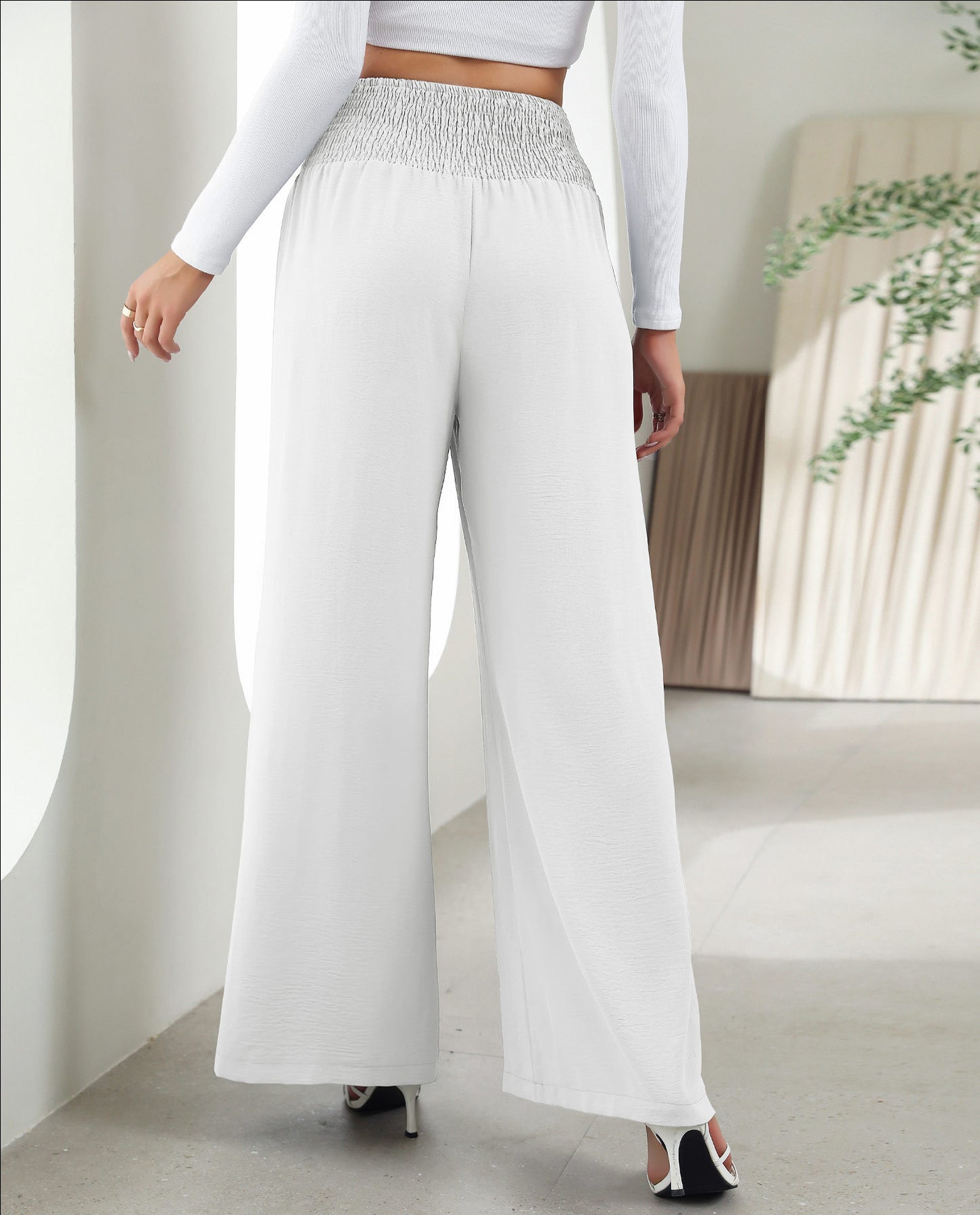 Women's High Waist Wide Leg Pants