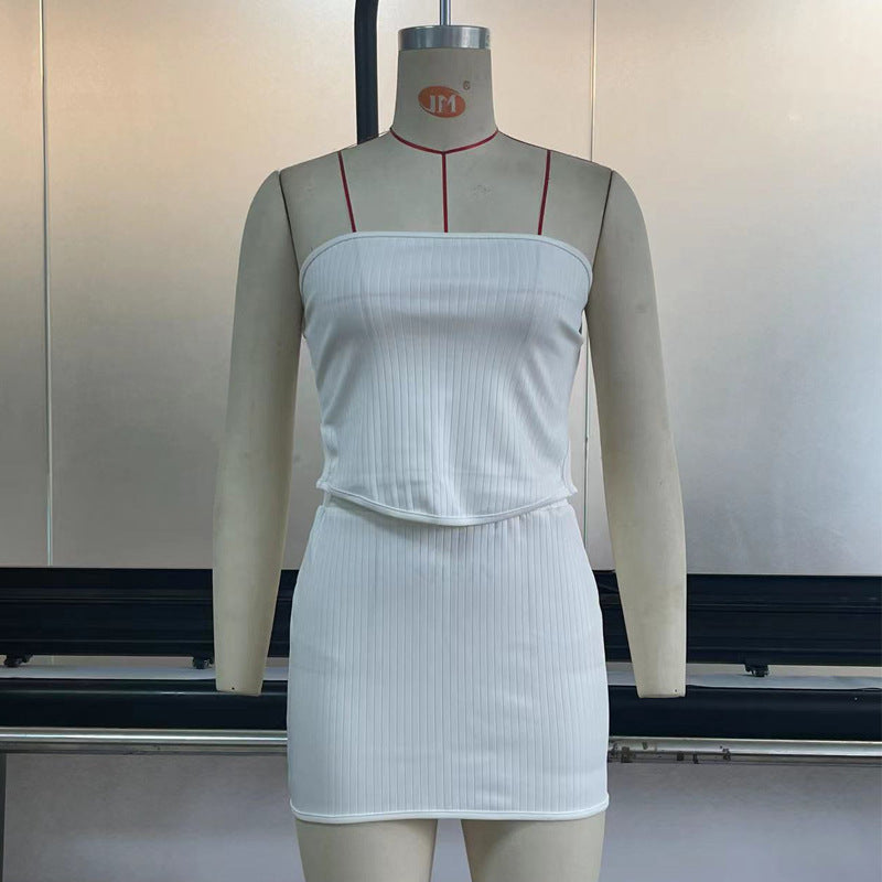 Two Piece Mini Skirt & Crop Top Set
