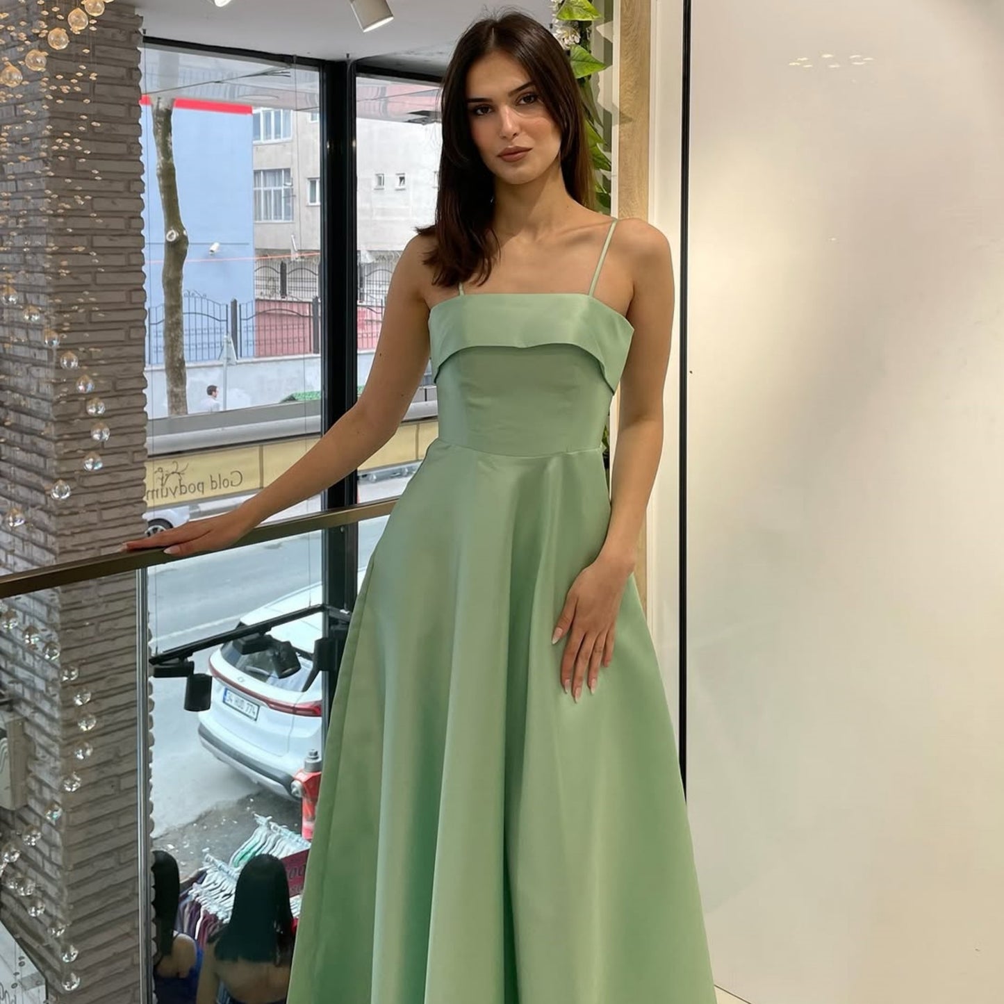 Solid Color Backless Tube Top Dress