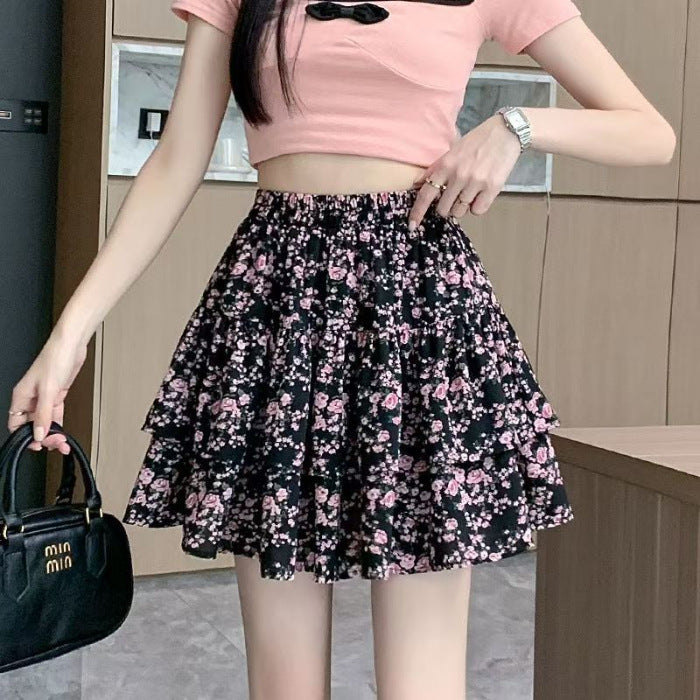 Cherry Blossom A-Line Skirt