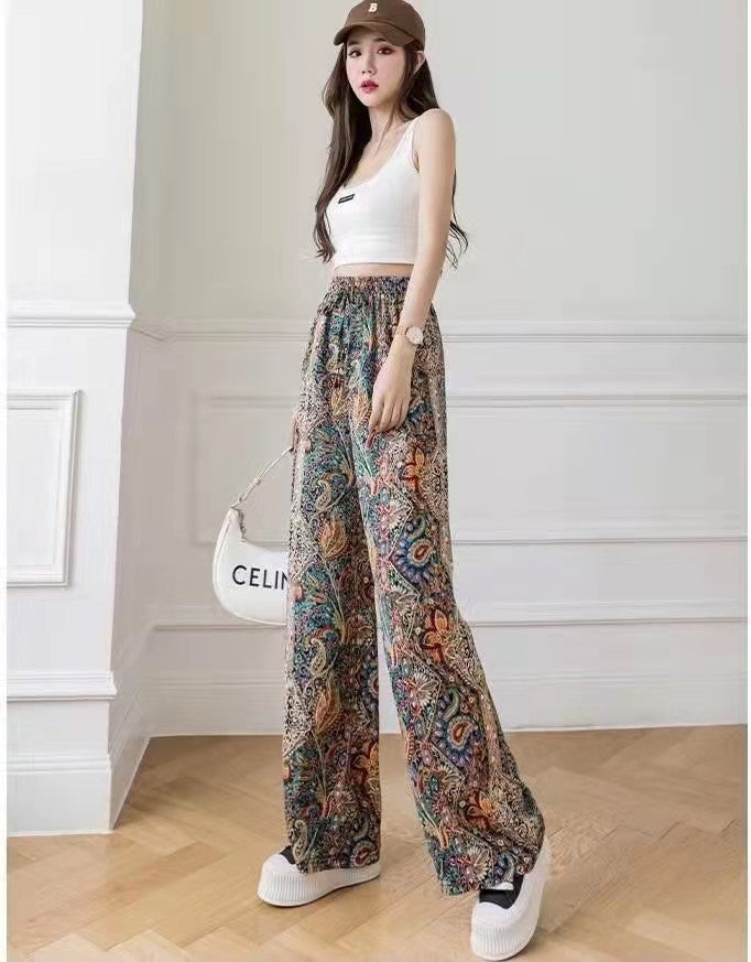 Ink Dye Straight Mopping Pants-15 Styles