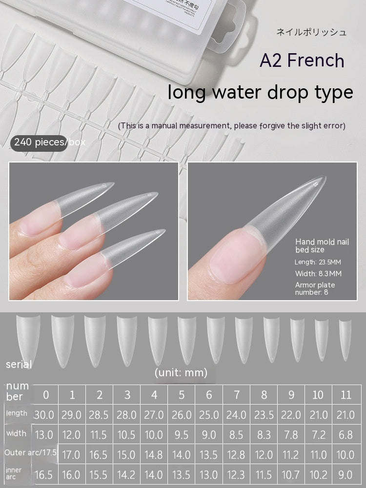 240 pcs Transparent Nails