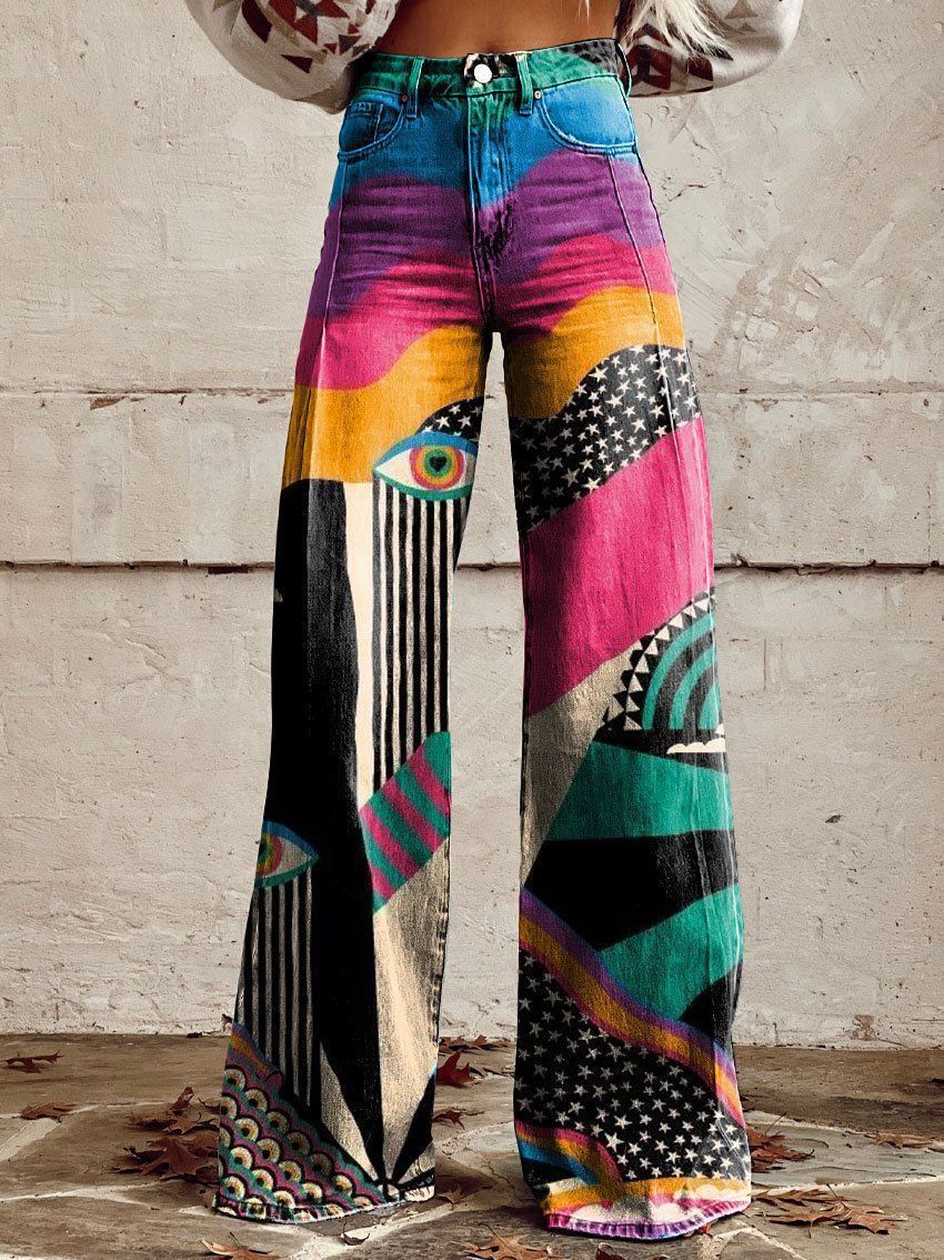 Horn Style Loose Denim Pants – 12 Variants