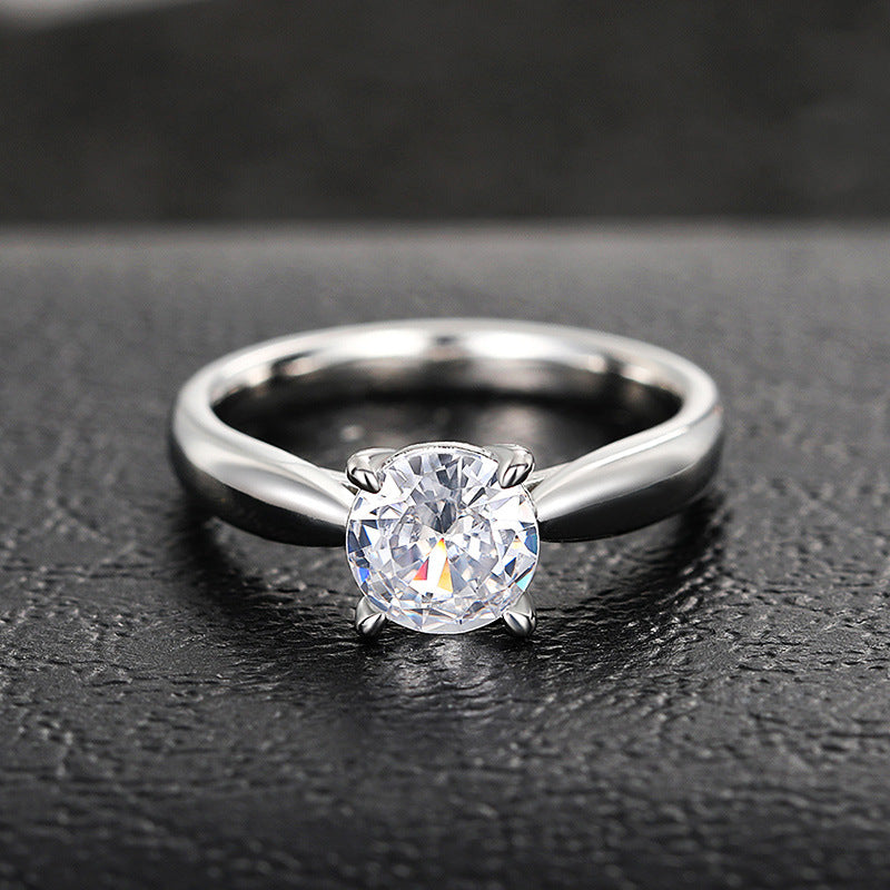 Women's Simple And Versatile Four Claw Ring