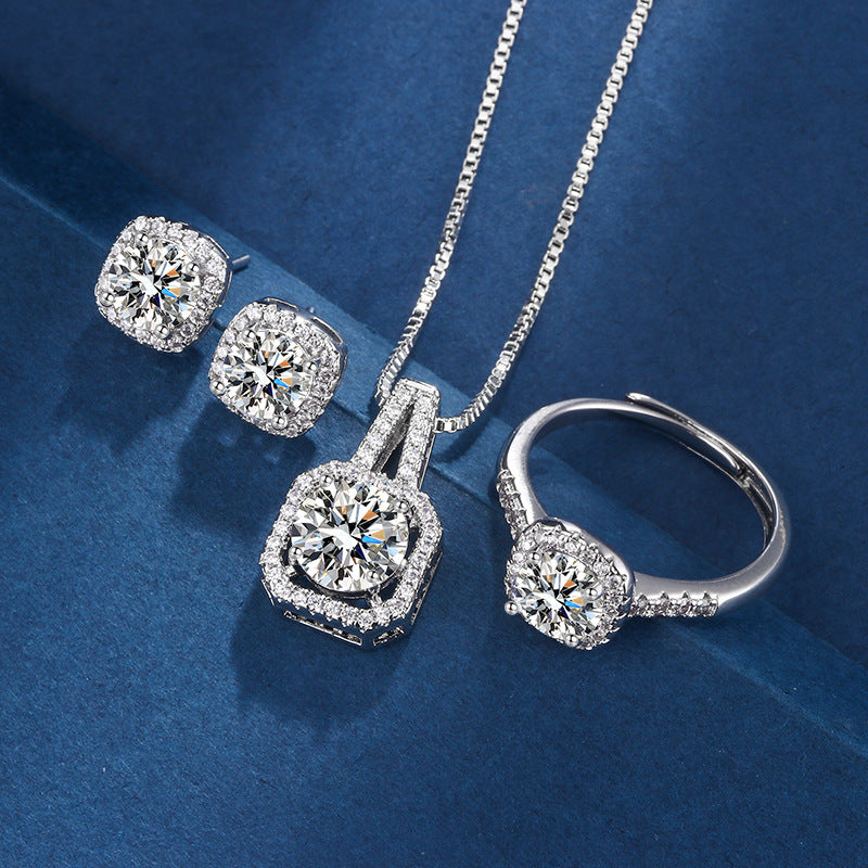 Zircon Jewelry Set – 3-Piece Set