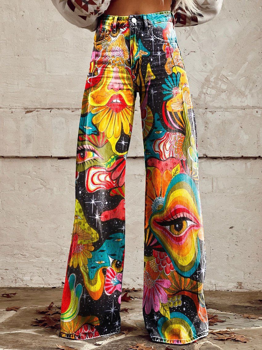 Horn Style Loose Denim Pants – 12 Variants