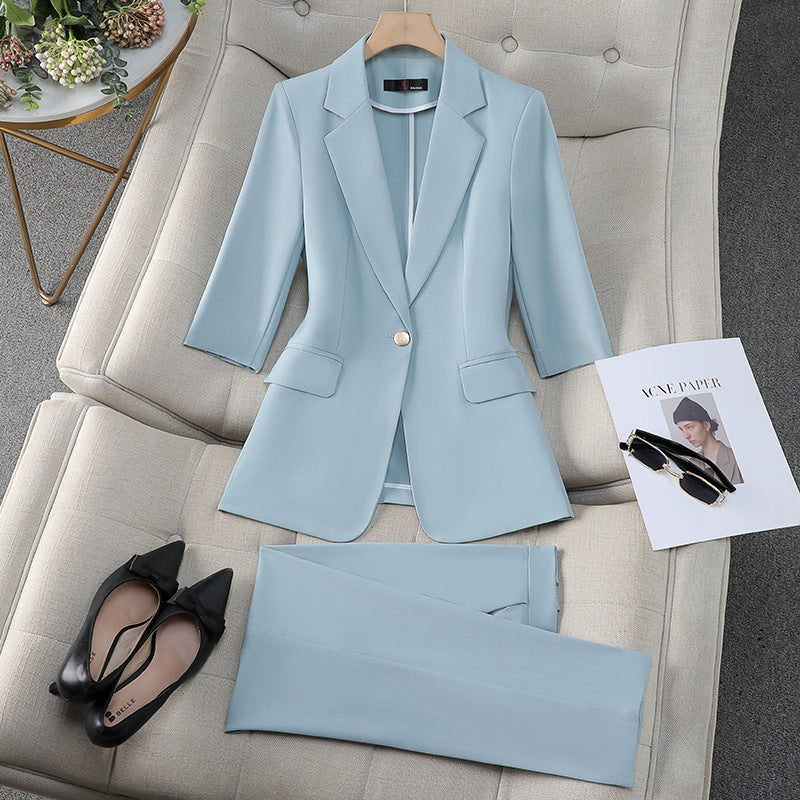 Waist Trimming Stylish Thin Suit