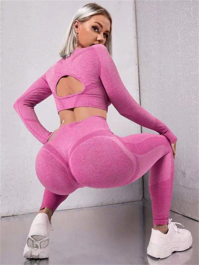 Butt Lifting High Waist Seamless Fitness Leggings Sportswear Outfit