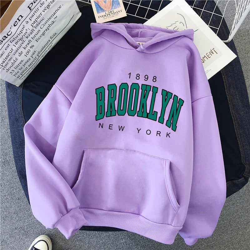 Women's Printed Couple Pullover Sweatshirt