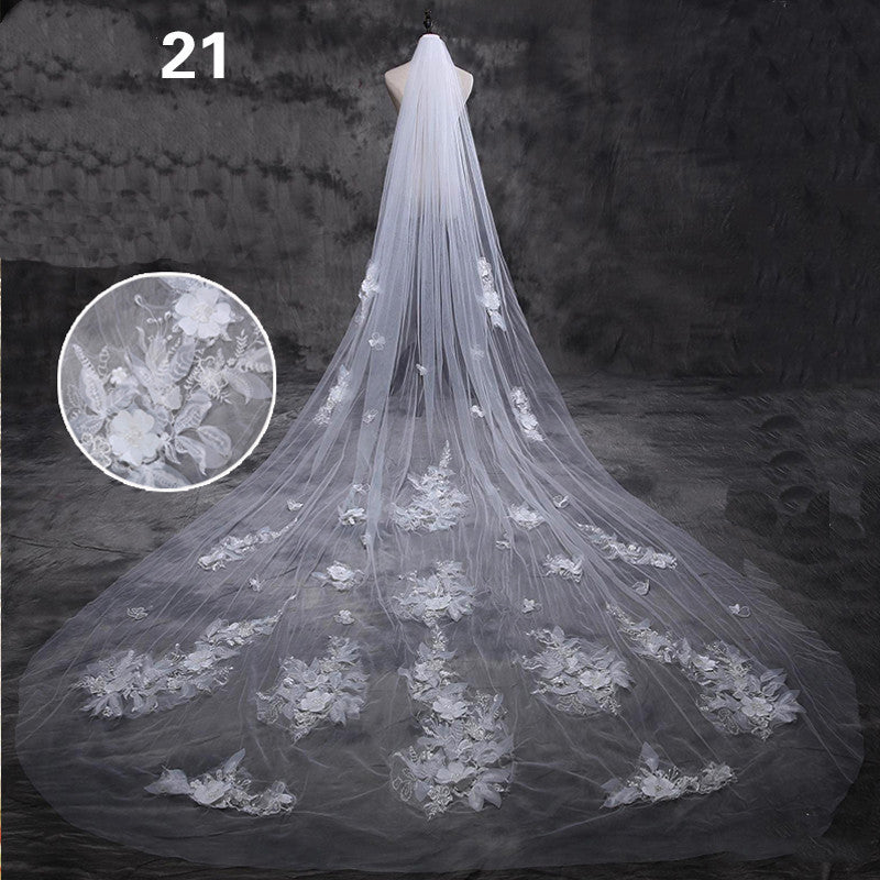 22 Styles Long Wedding Veil