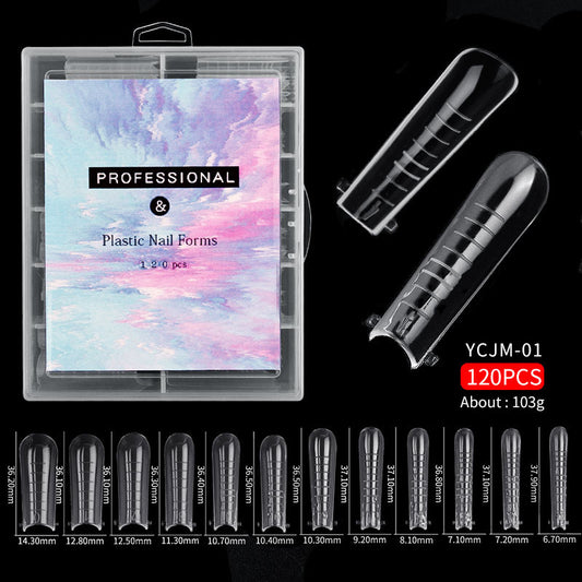 120 Pcs Transparent Nails