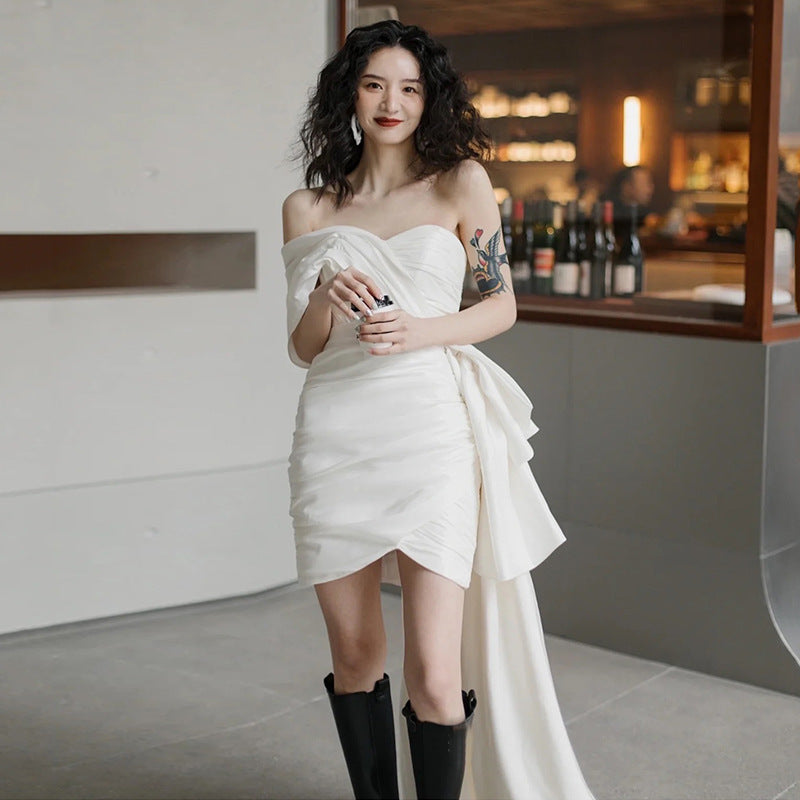 Light Short Gown Wedding Dress