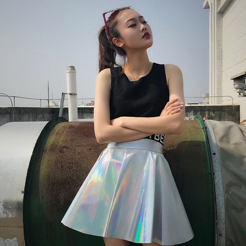 Laser Luxe PU Skirt