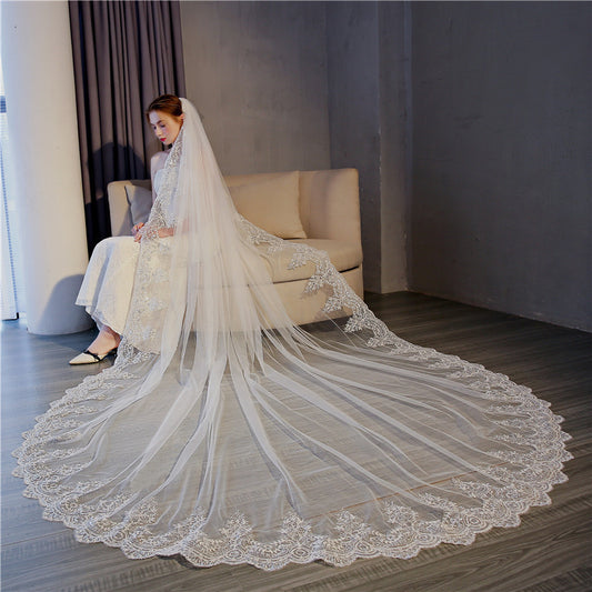 Mesh Nylon Long Veil