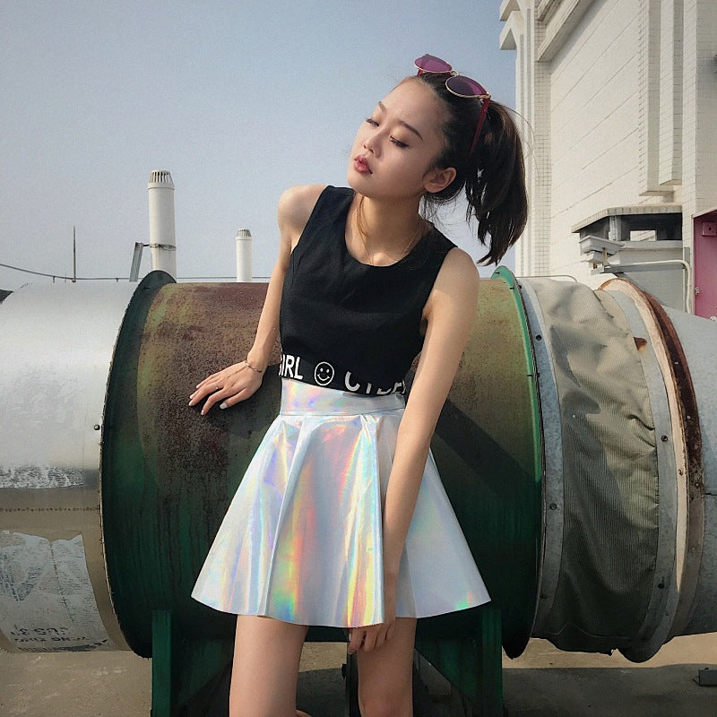 Laser Luxe PU Skirt