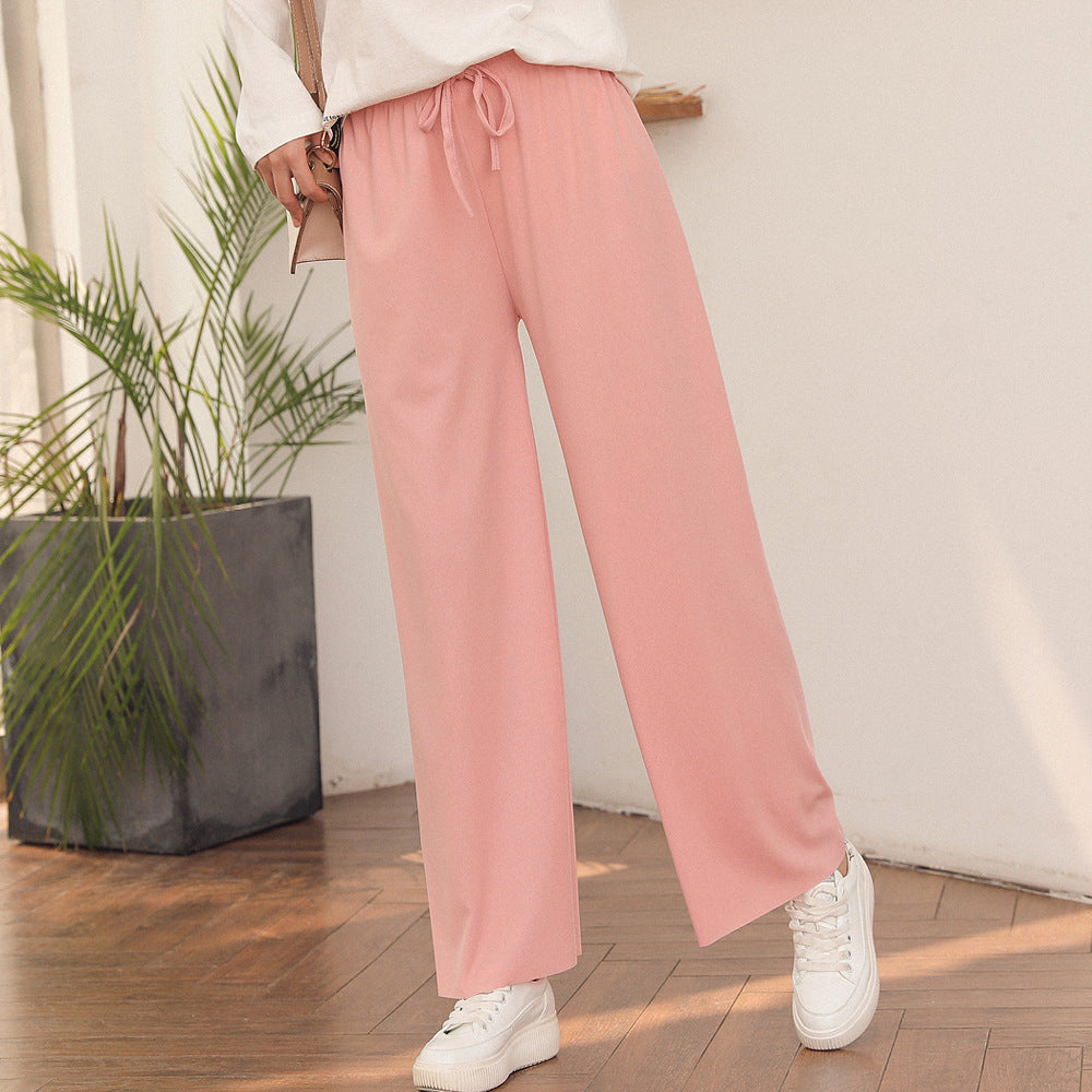 Ice Silk Wide-Leg Pants-14 Colors