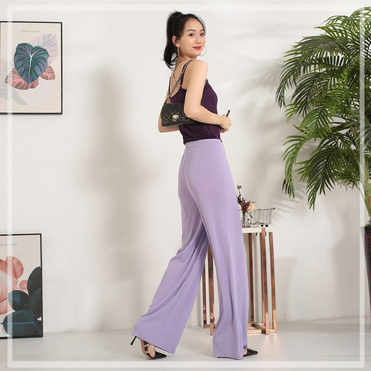 Ice Silk Wide-Leg Pants-14 Colors