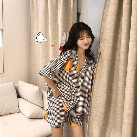 Stripes Print Pajama Set