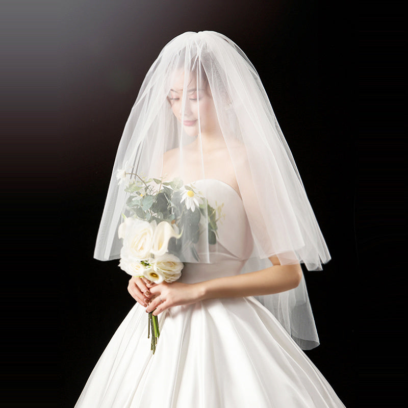 Short Two layer Wedding Veil