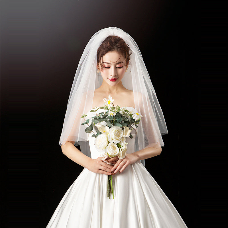 Short Two layer Wedding Veil