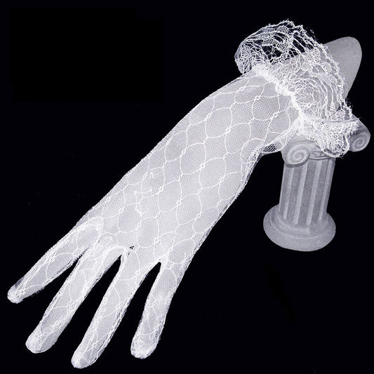 Net/Lace Bridal Wedding gloves