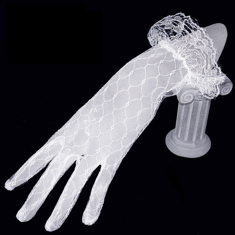 Net/Lace Bridal Wedding gloves