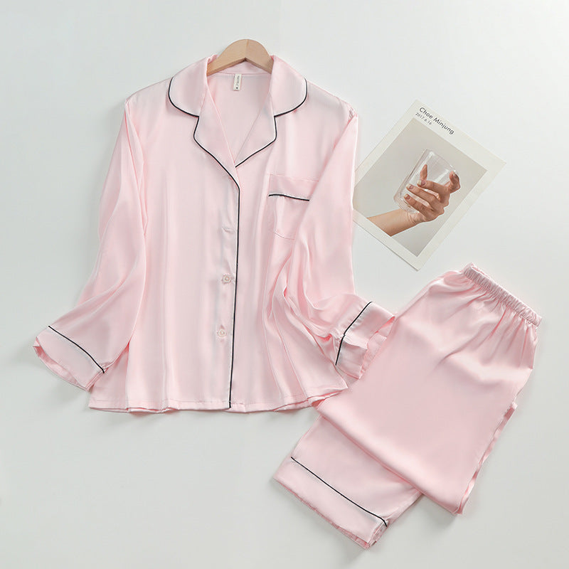 Lapel Pajama Set