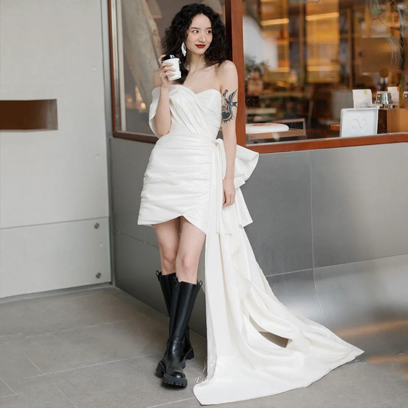 Light Short Gown Wedding Dress