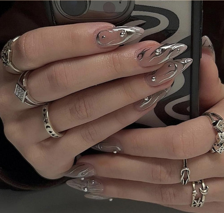6 Wearable Spot Drill Nails