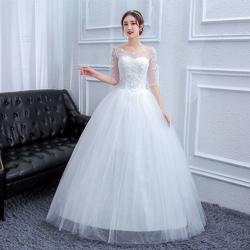 Lace & Net Wedding Dress