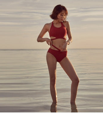 Red Straps Swimsuit