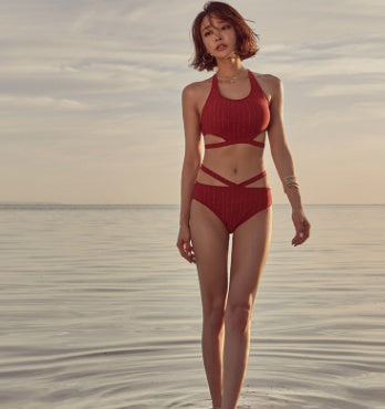 Red Straps Swimsuit