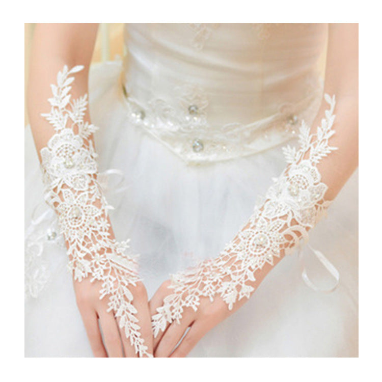 Bride Lace Wedding Gloves