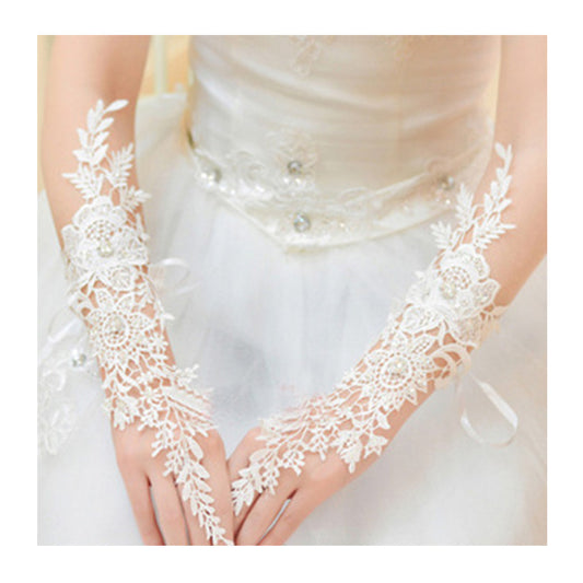 Bride Lace Wedding Gloves