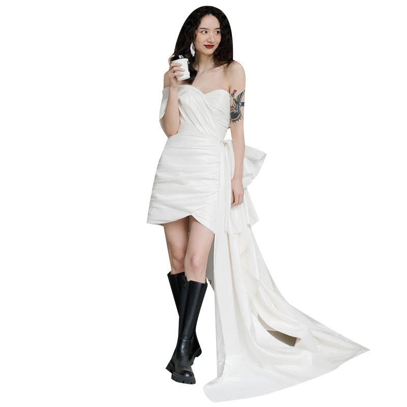 Light Short Gown Wedding Dress