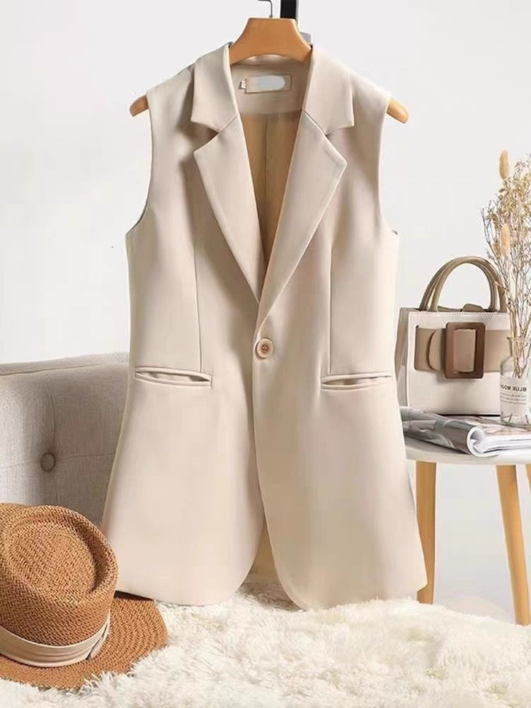 Women's Sleeveless Vest Coat