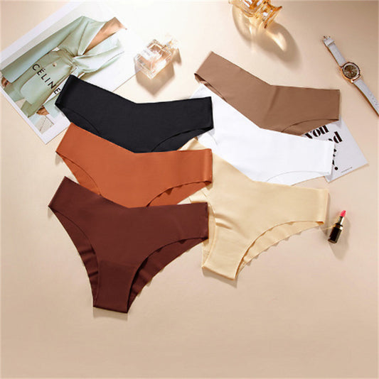 Seamless Waistband Ice Silk Panties