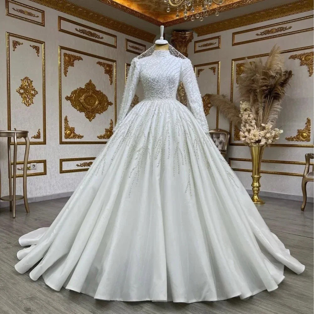 Pettiskirt Trailing Wedding Dress