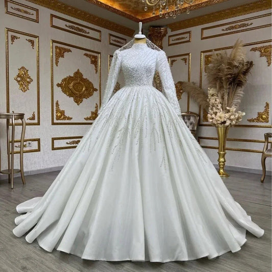 Pettiskirt Trailing Wedding Dress