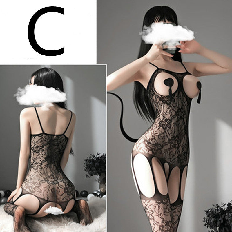 Net Clothing One-piece Stocking Set