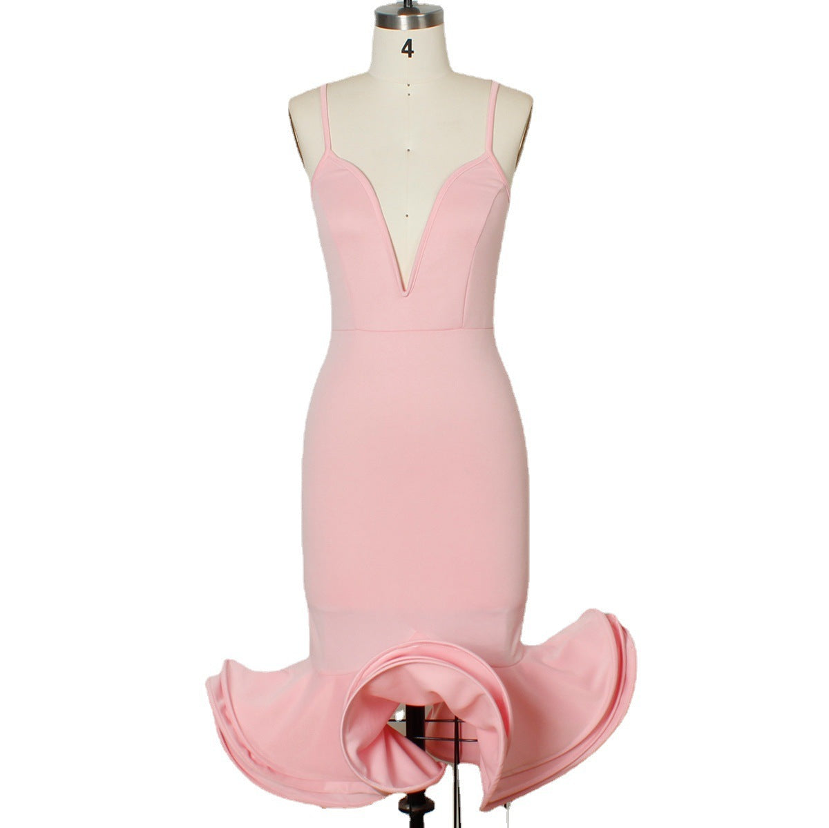 Deep V-neck Party Evening Dress