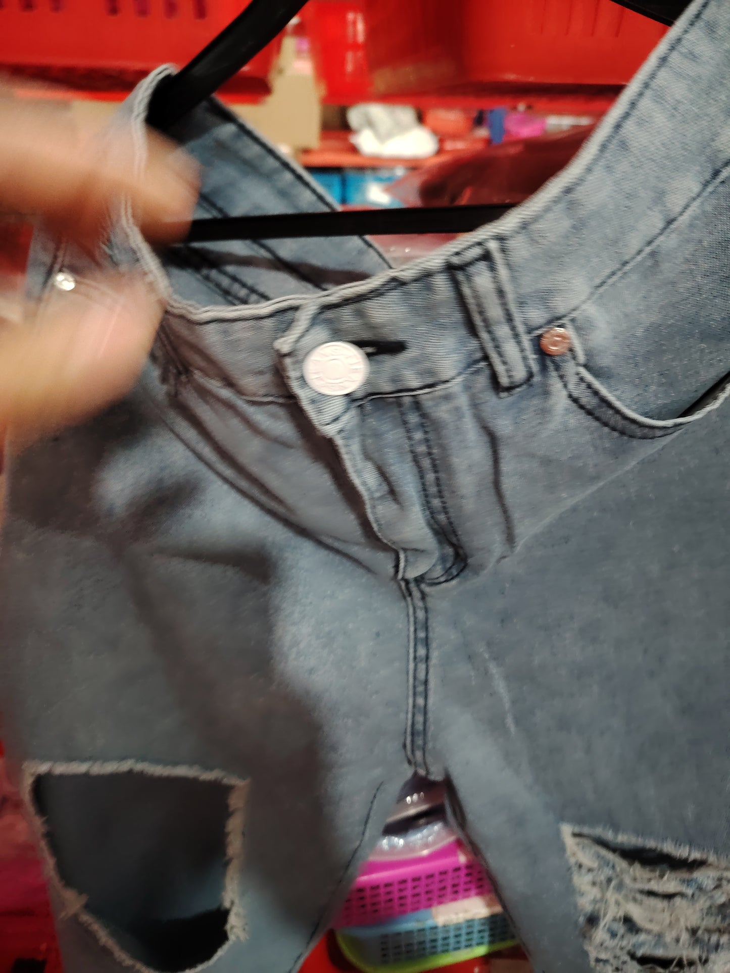 Retro High Waist Ripped Wide-Leg Jeans