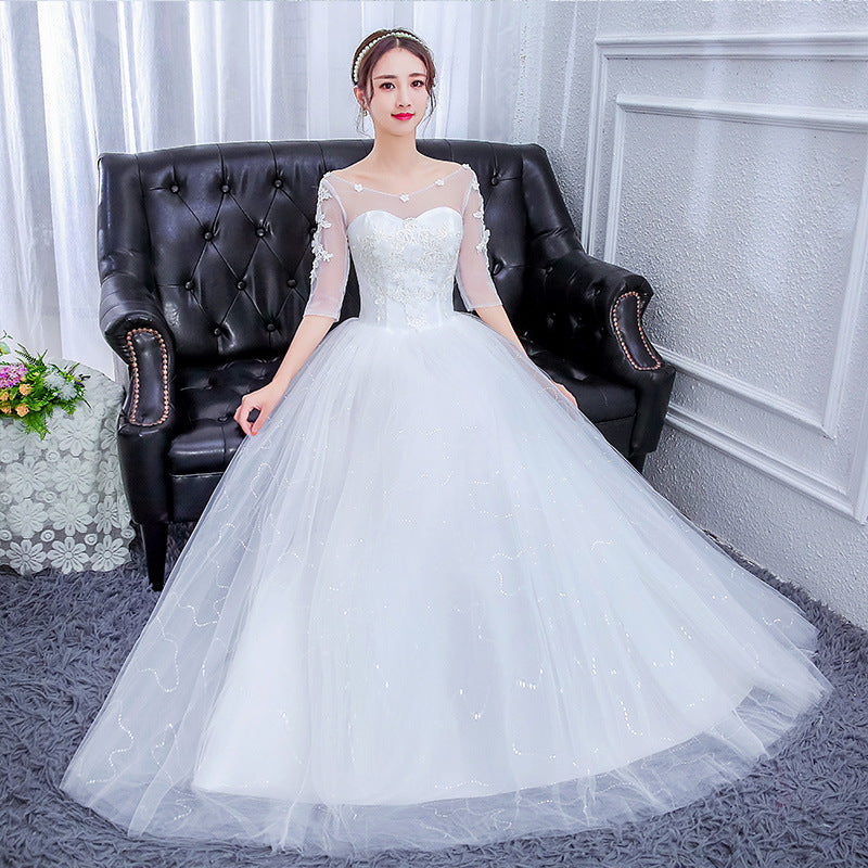 Lace & Net Wedding Dress